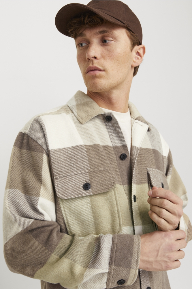 JJEBRADLEY OLLIE OVERSHIRT LS NOOS 12257199 Falcon/CHECKS